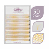 XL tray-Orange 5D Premade fans Short Stem | Lashmer - Lashmer